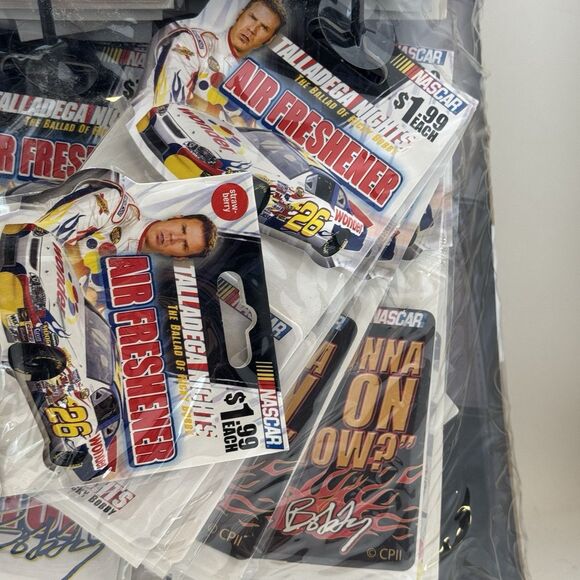 NOS Talladega Nights Air Freshener Counter Display Magnets Buttons Display Kit - Picture 11 of 15